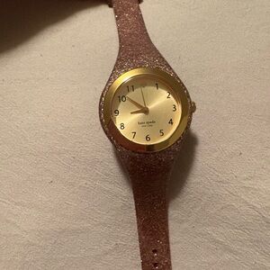 Kate Spade Pink Glitter Watch